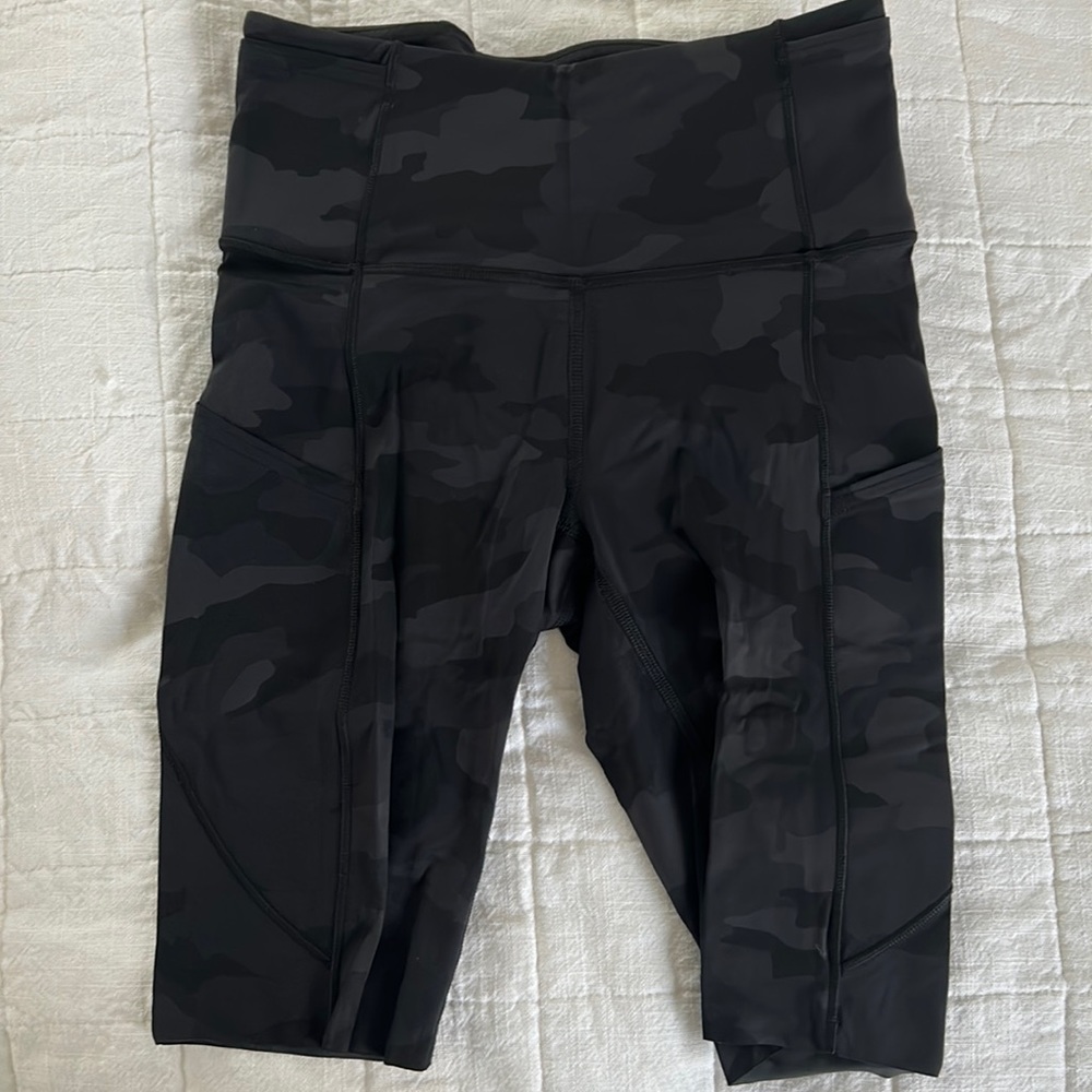 Lululemon Camo Biker Shorts